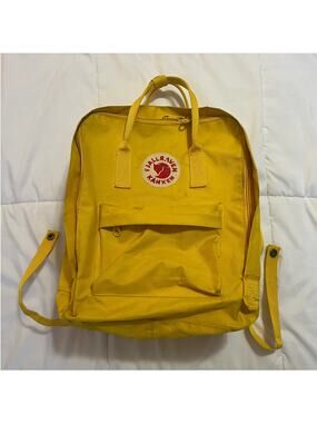 Fjällräven Kånken Classic Yellow Backpack Style 23510 Daypack School Bag Flaw